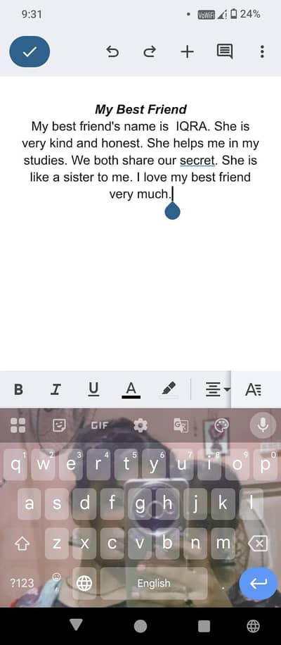 Typing service -handwritten to ms word & pdf
