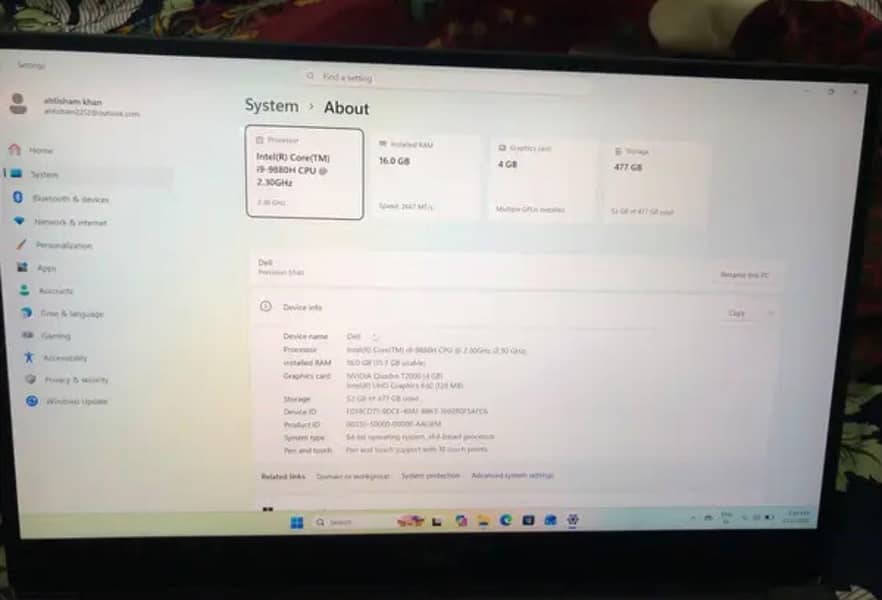 Dell precision 5540 core i9 1
