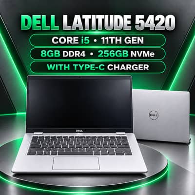 Dell latitude 5420 core i5 11 gen, 8gb ddr4, 256 nvme, laptop for sell