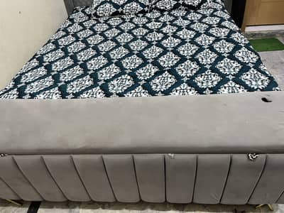 Acrylic wooden bed dressing wardrobe
