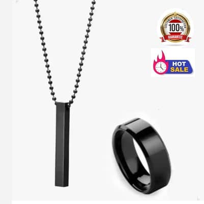 silver ring +pendant