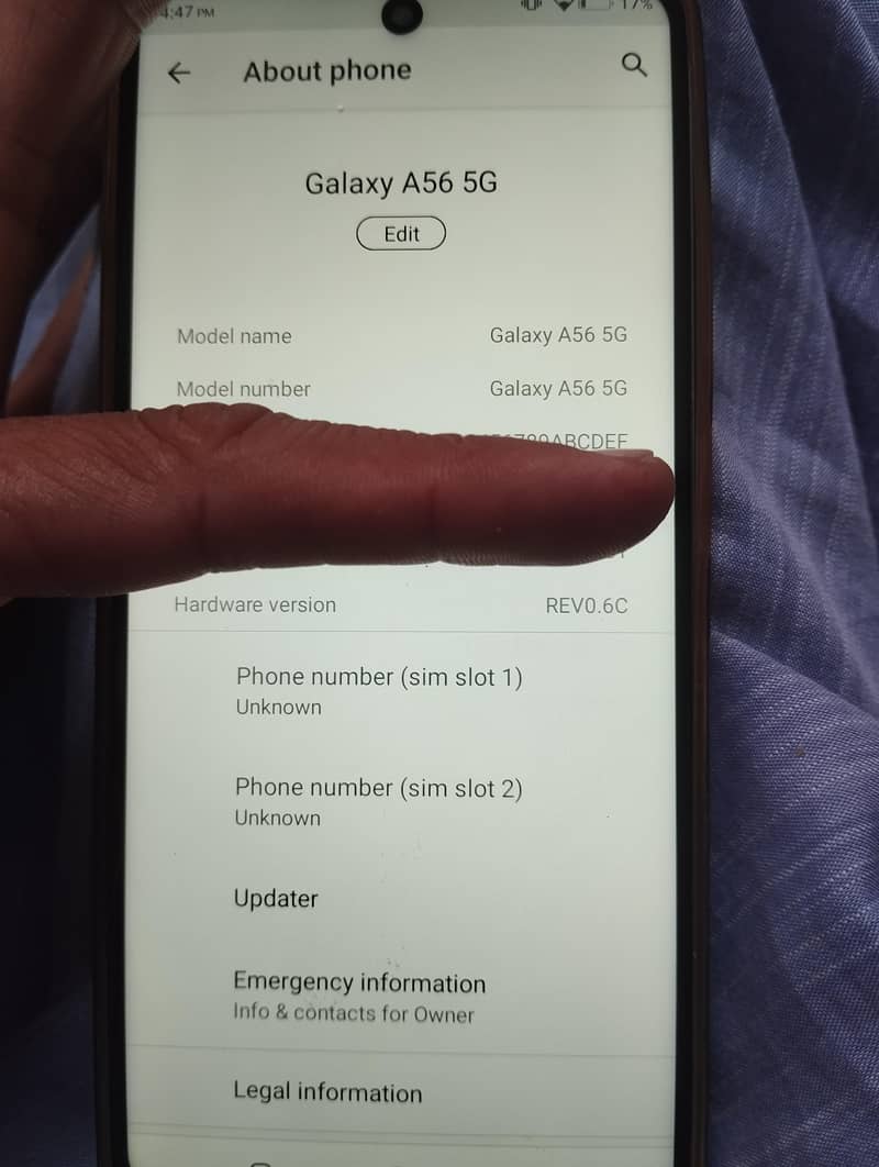 Samsung Mobile A56 2