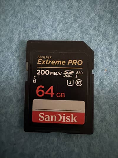 64 GB Extreme Pro SanDisk Memory Card