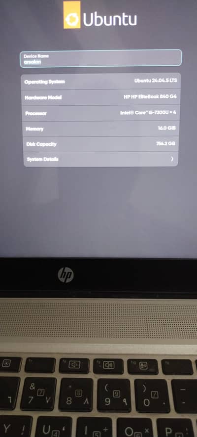 HP Elite Book 840 G4 (16GB Ram+256GB SSD+500GB Hard Disk)