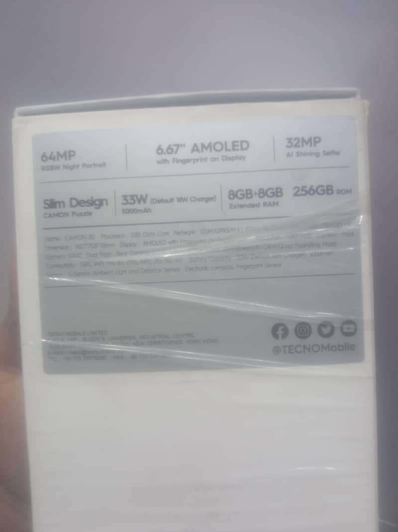 Tecno CAMON 20 1