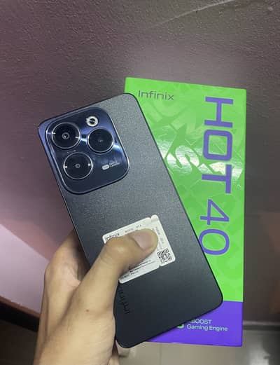 Infinix Hot 40 | 8/256 | PTA Approved with Box | 10/10 condition