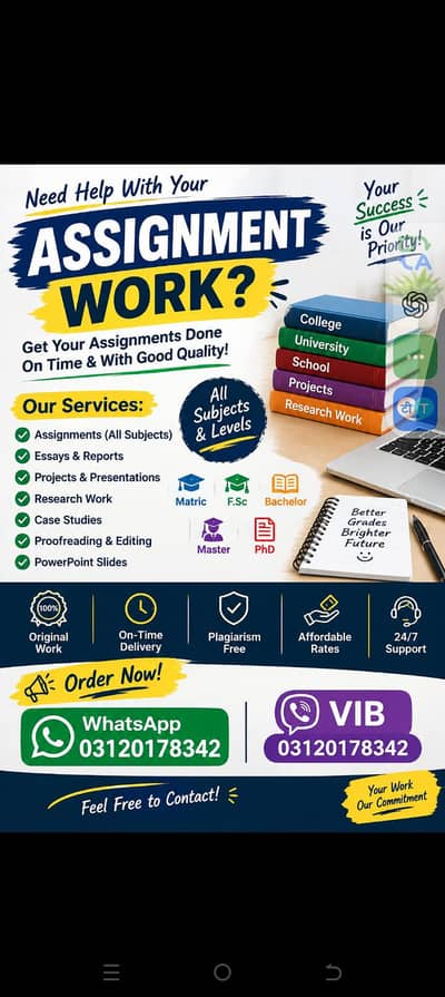 Assignment Writing Services | Essays,Projects & Research Work