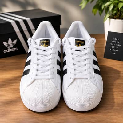 Adidas Superstar Sneakers  White & Black | Stylish Casual Shoes