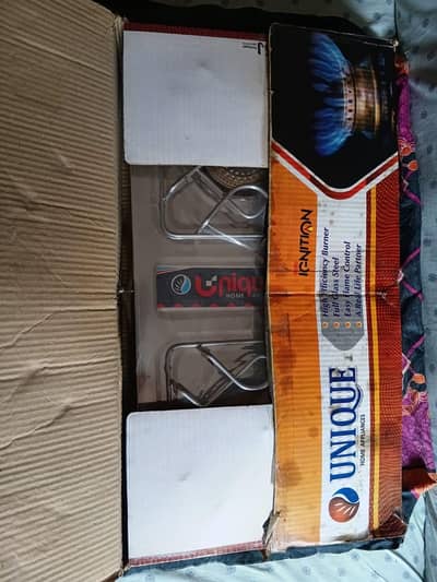Unique 2 Burner Gas Stove - Full Steel Body - Box Pack New*