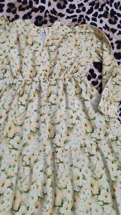 Beautiful Floral Printed Long Dress for Women