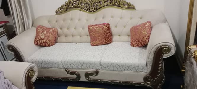 sofa set with tablas for sale . good condition