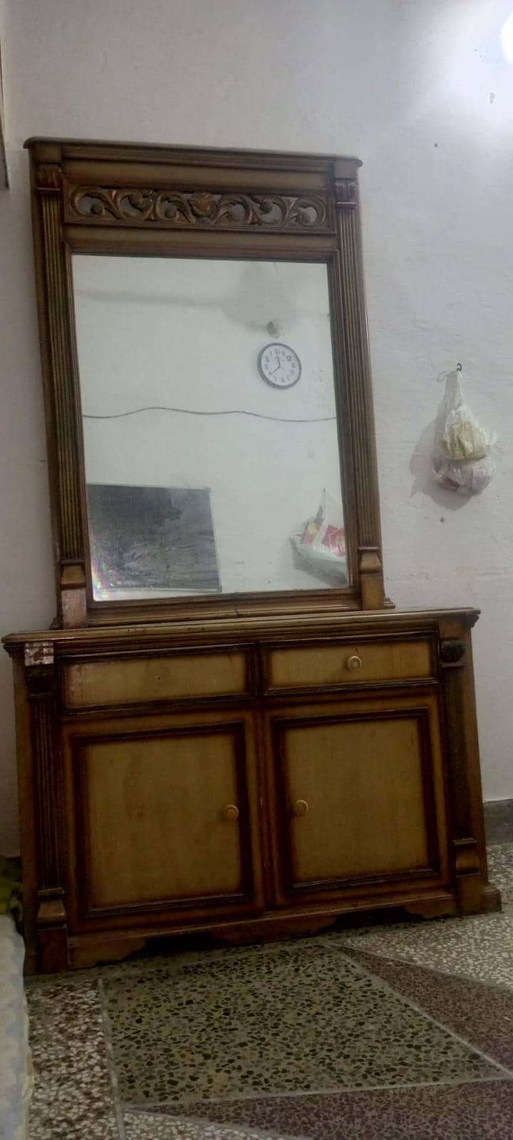 Solid Wooden Double Bed in Good Condition 1