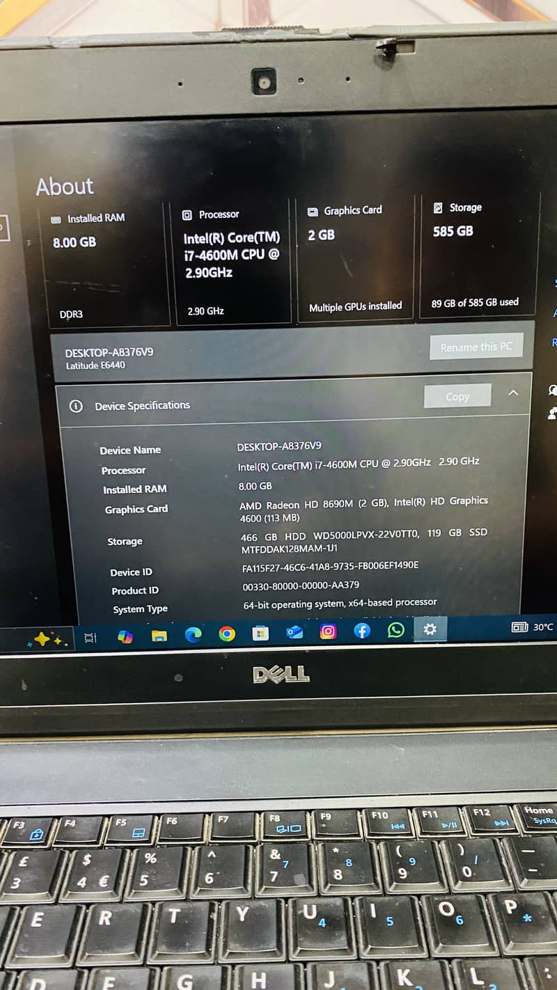 Dell laptop  3