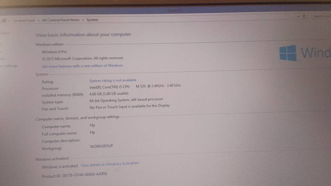 HP probook 7