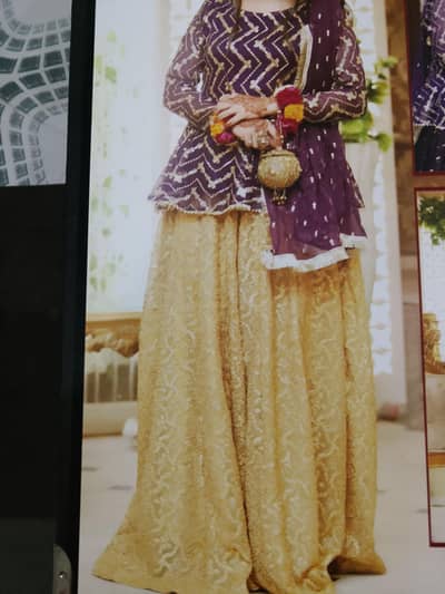 only one tym used party wear sharara