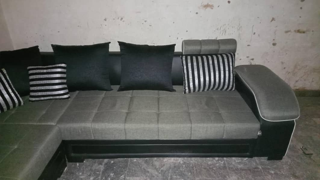 7 Seater L-shape Sofa 1