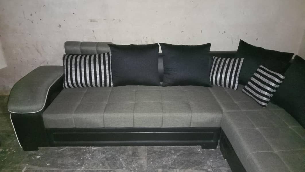 7 Seater L-shape Sofa 2