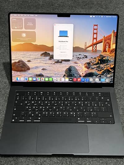 MacBook Pro M3 pro 14”18/512 100%health just 8 cycles space black