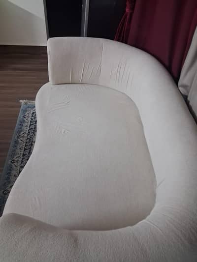 2-seater sofa White/cream with 2 Ball cushions
