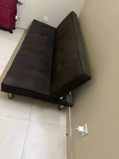 Home center sofa bed set with additional storage cabinet