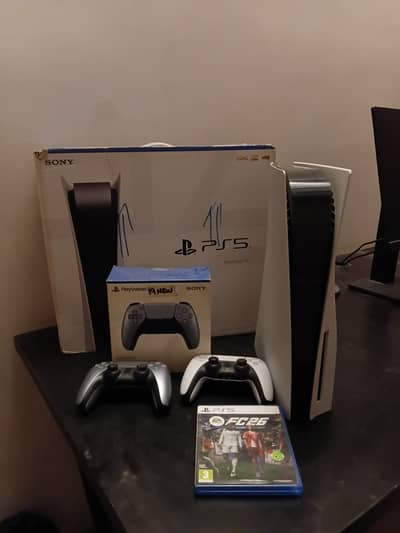 PS5 Fat (Disc Edition) with 2 Controllers + FC 26 Disc