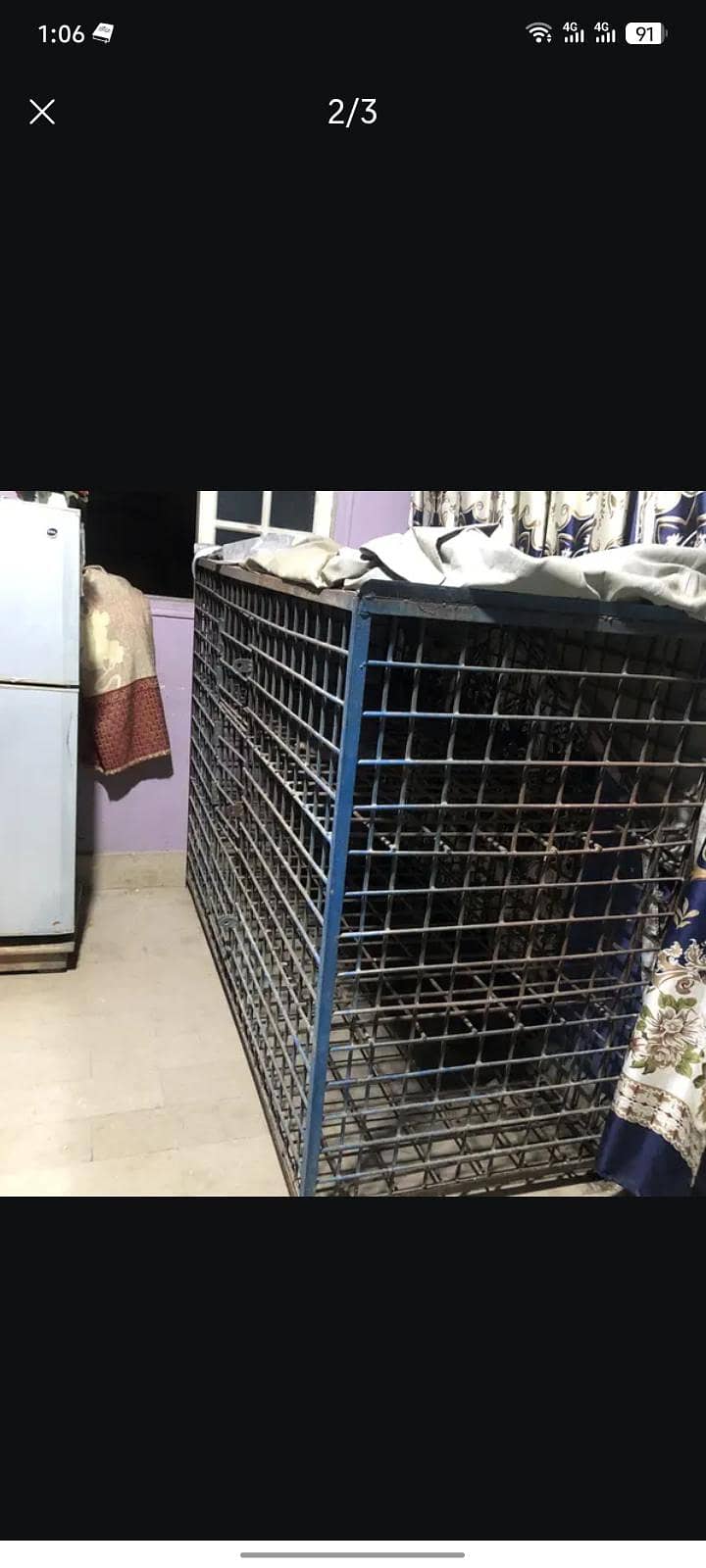 Heavy Duty Iron Metal Storage Cage / Strong Steel Wire Rack for Sale ...