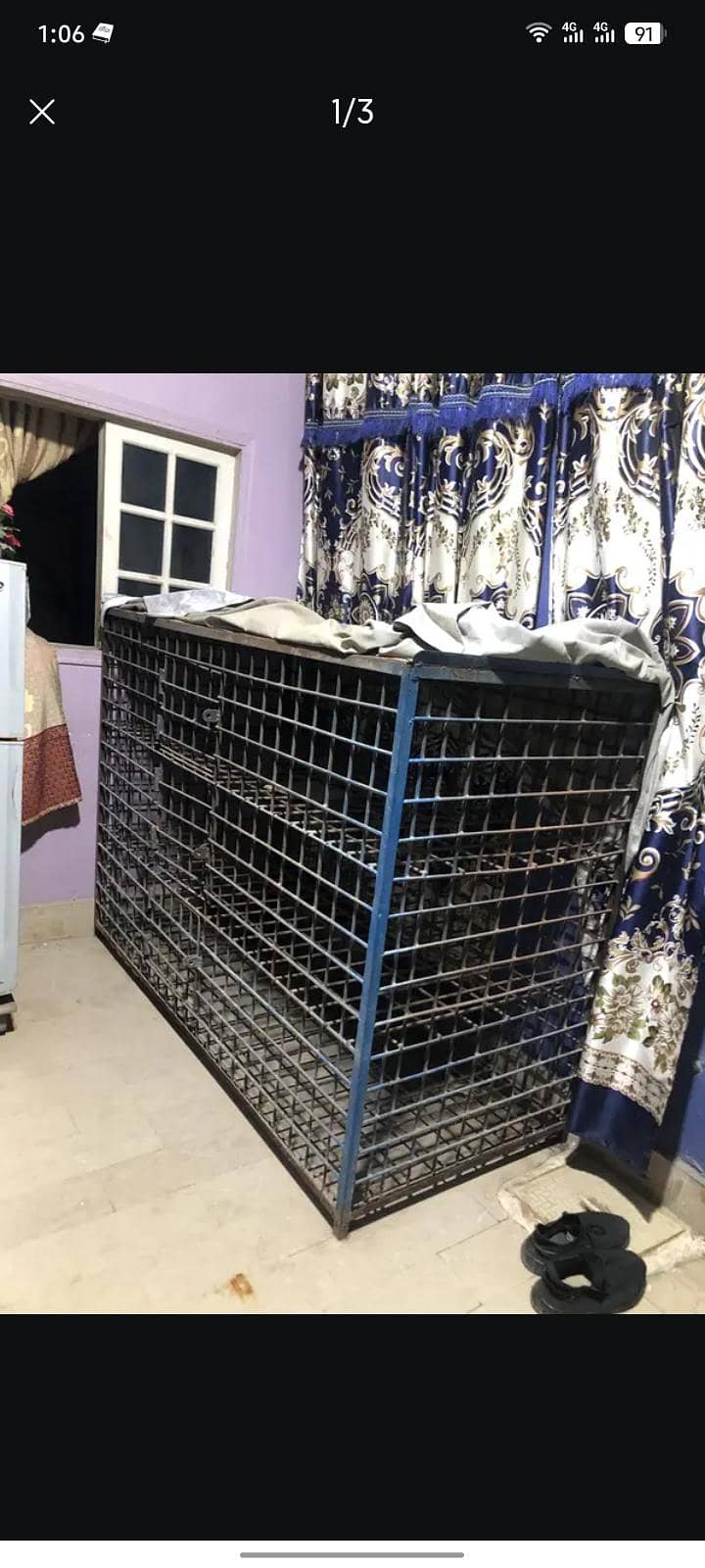 Heavy Duty Iron Metal Storage Cage / Strong Steel Wire Rack for Sale ...