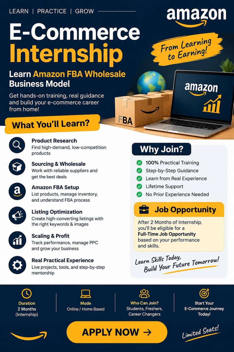 Amazon FBA Wholesale E-Commerce Internship 0