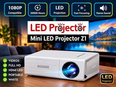 Mini LED Projector Z1 – Full HD 1080P Compatible
