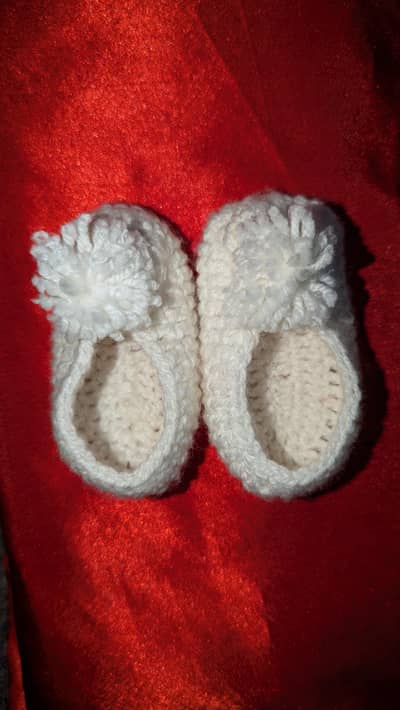 Baby Woolen Shoes (3–6 Months)