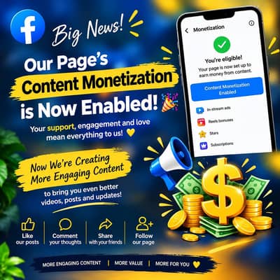 Facebook pa video upload karo or dollar kamo