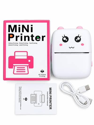 Mini Portable Thermal Printer for kids Bluetooth Wireless Mini Printer
