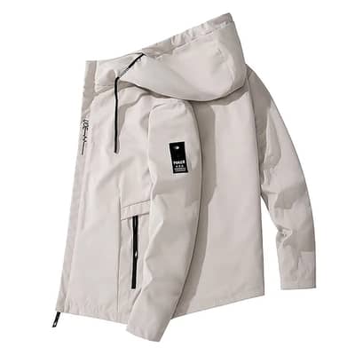 Man hooded casual jacket