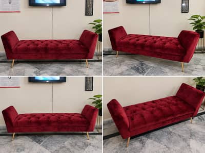 Tufted Velvet Chaise Lounge