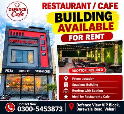 Building available for restaurent/ Cafe etc