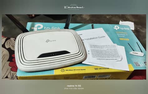 TP-Link Router with Box and Adapter