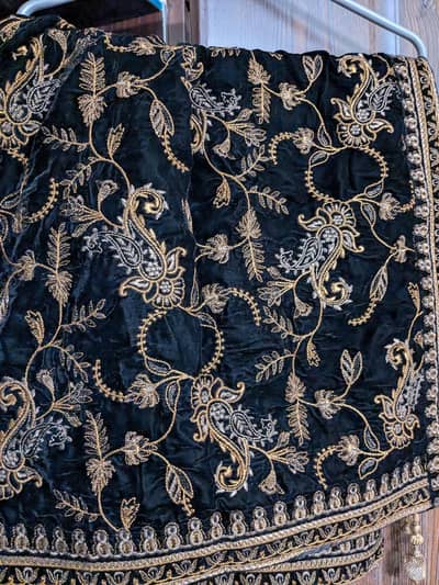 black velvet shawl