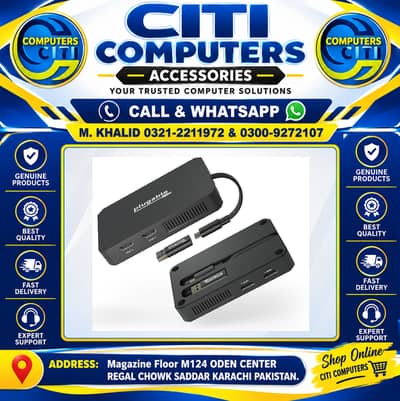 Plugable 4 HDMI Multi Monitor Adapter, USB 3.0 or USB C to HDMI Adapt