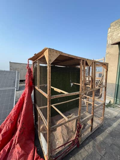Large Wooden Cage For Birds