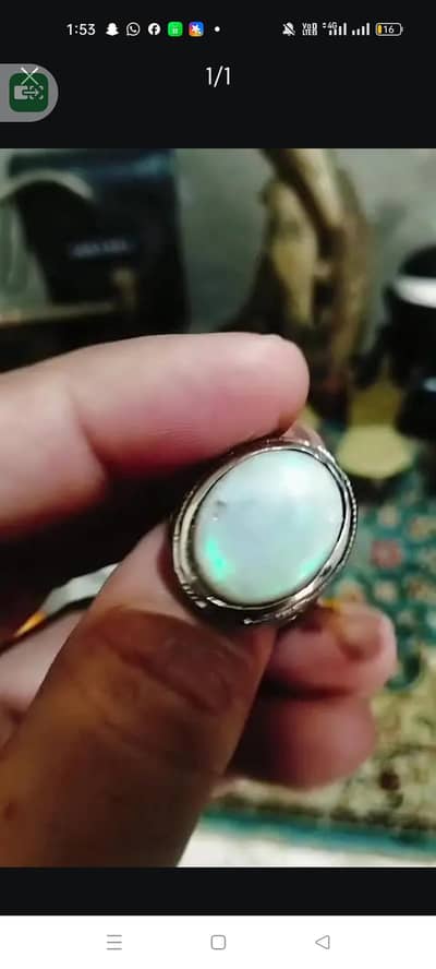 Opal ring Australian opal
