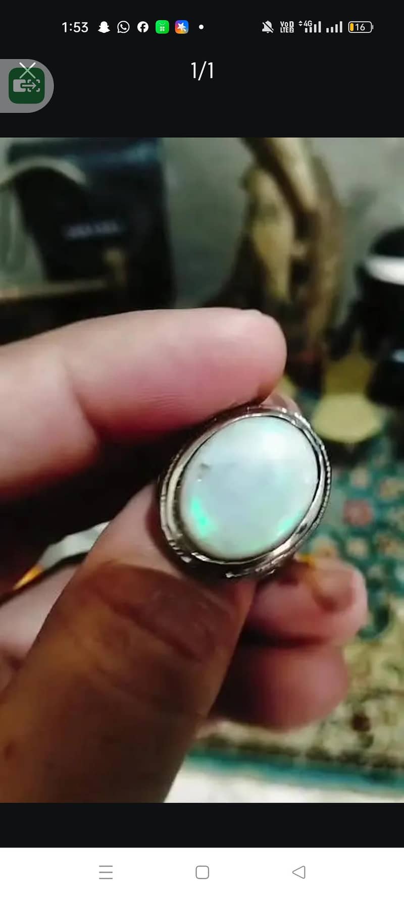 Opal ring Australian opal 0