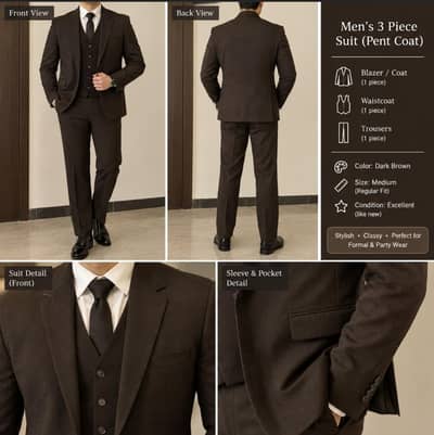 Men three piece suit
