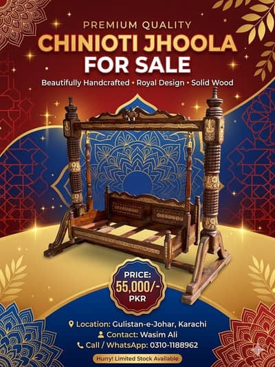 chaniuty Jhoola for sale price 55000 Joher Karachi 03101188962