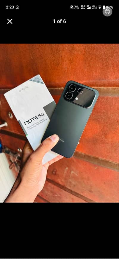 Infinix not 60 5g  full box 256 gb exchange possible