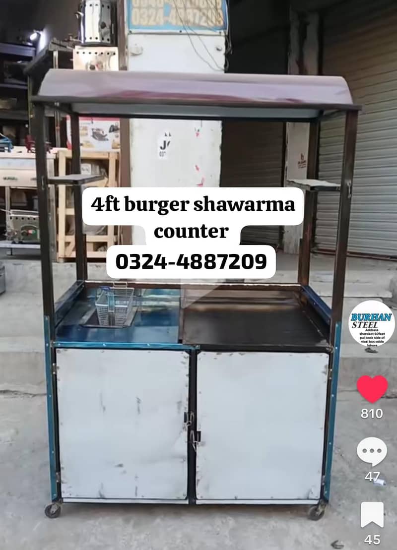 chips burger shawarma fries tea piza hotplate fryer food counter sale 2