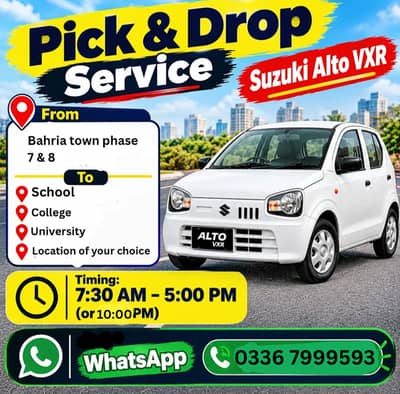 Safe & Fast Pick n Drop Service - For Ladies, Kids & Office Staff
