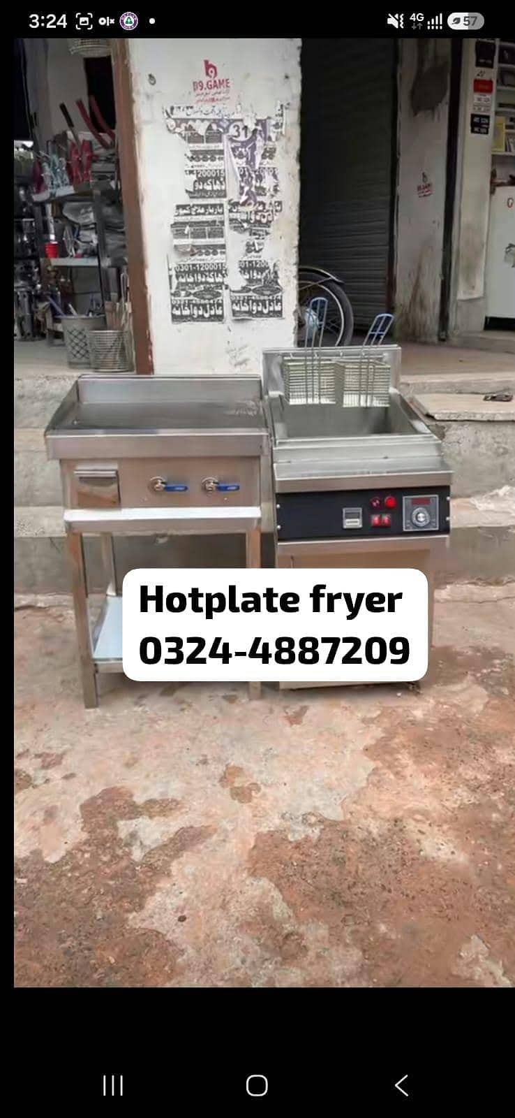 chips burger shawarma fries tea piza hotplate fryer food counter sale 4