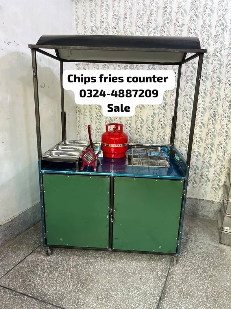 chips burger shawarma fries tea piza hotplate fryer food counter sale 14