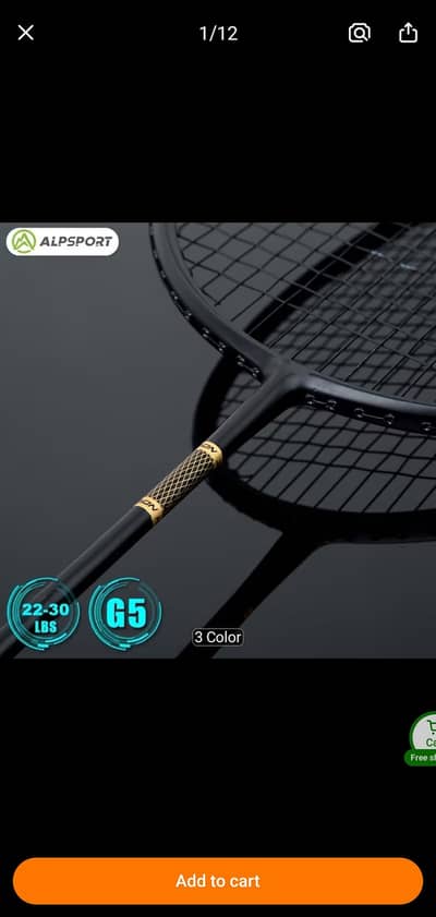imported badminton racket