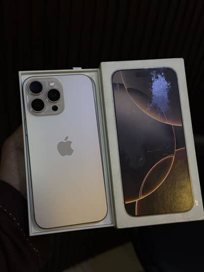 iPhone 16 Pro Max 256gb PTA:- 98 BH with box physical e 10/10